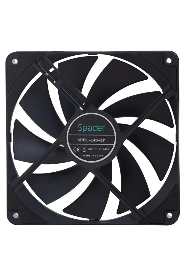 140mm, 1400RPM, Black PC Fan - 4