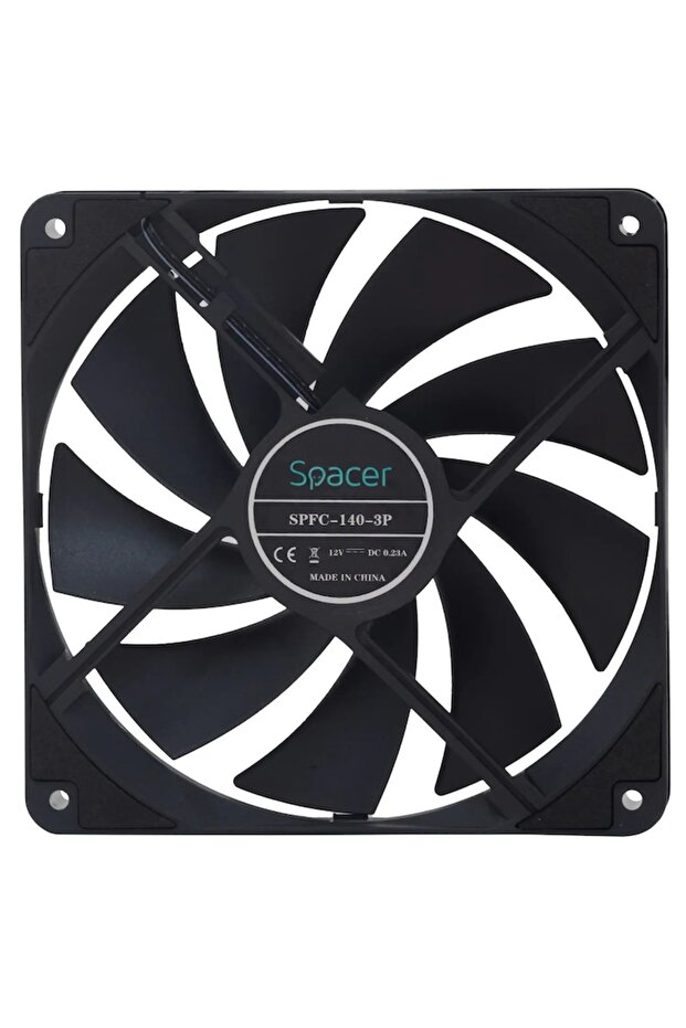 140mm, 1400RPM, Black PC Fan - 2
