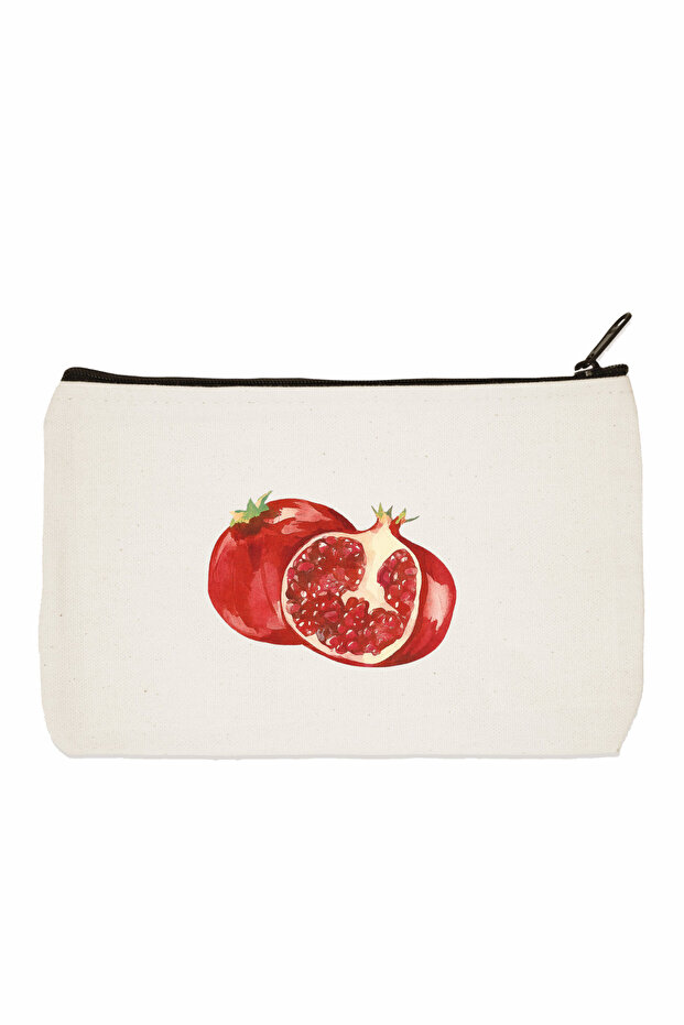 Pomegranate Printed Makeup Bag