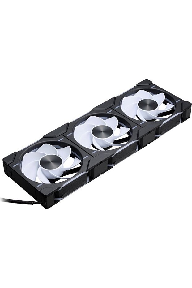 Ventilator / radiator D30-120 Reverse RGB PWM 120mm Three Fan Pack Black - 3