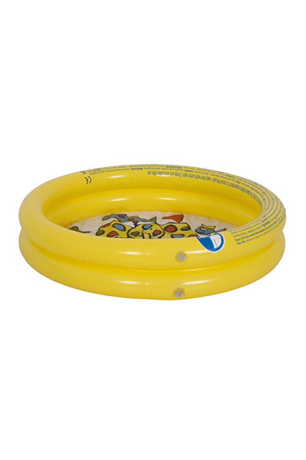 حوض سباحة قابل للنفخ، أداء موثوق، متين، تصميم واسع، أصفر - 2