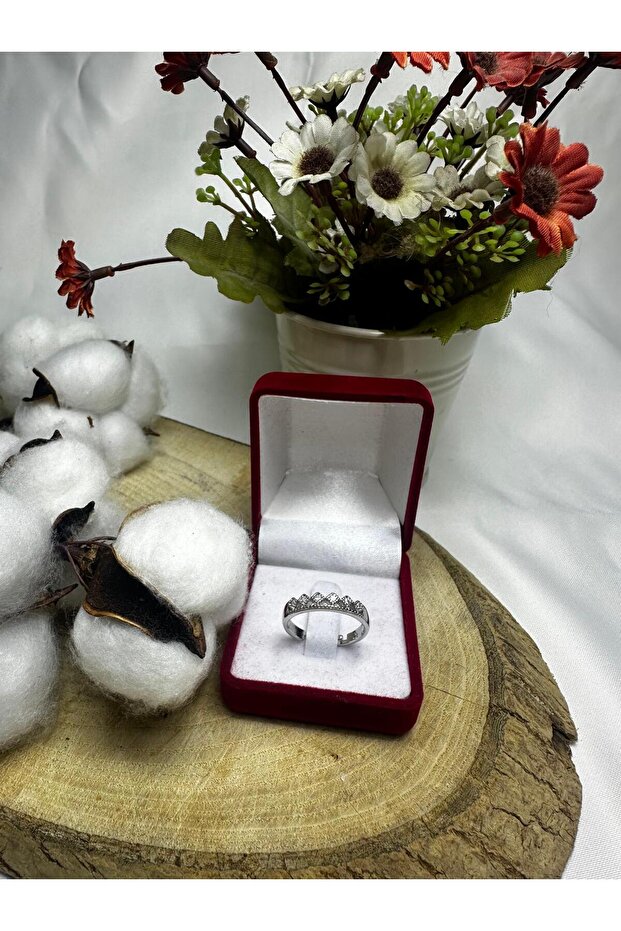 خاتم الأميرة بحجر الزركون قابل للتعديل - 2