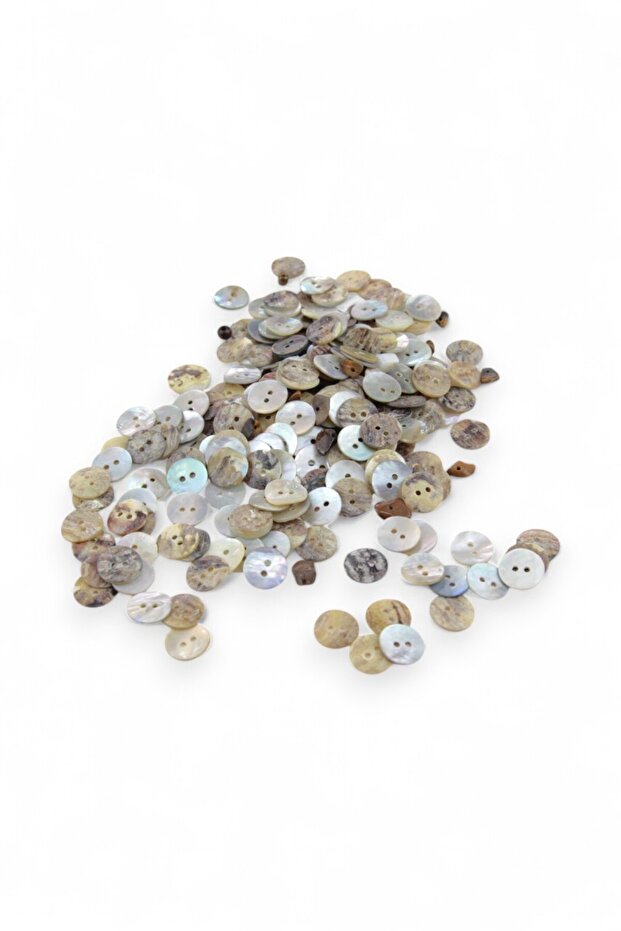 12 mm Çift Delikli Sedef Düğme (20 Adet) - 1
