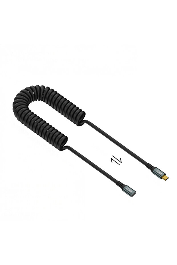 Yaylı Veri Kablosu Tam Özellikli Type-c 3.2 Yüksek Hızlı İletim Kablosu PD Hızlı Şarj Kablosu - 1