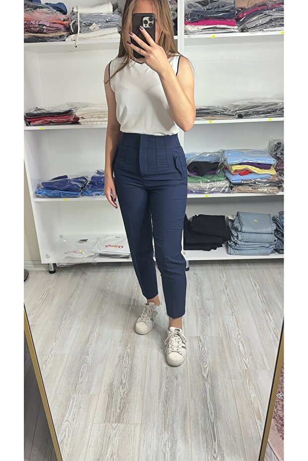 Lacivert pantolon - 3