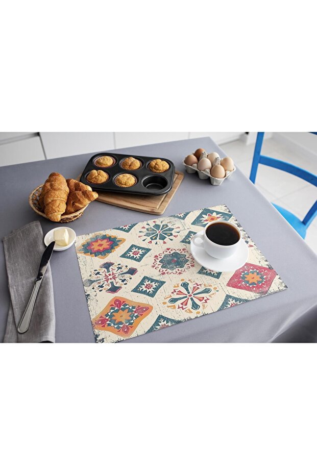 Polyester Rectangular Patterned American Service Supla - 1