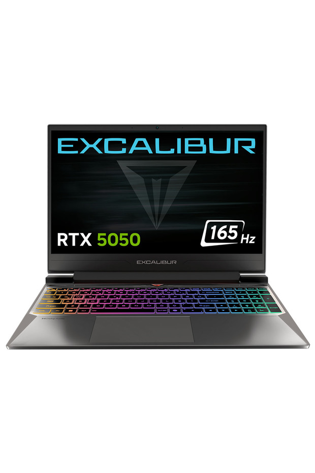 Excalibur G870 i7-13620H 32GB 1TB 115W RTX5050 165HZ 15.6" Freedos Gaming Laptop G870.1362-DF50X-C - 1