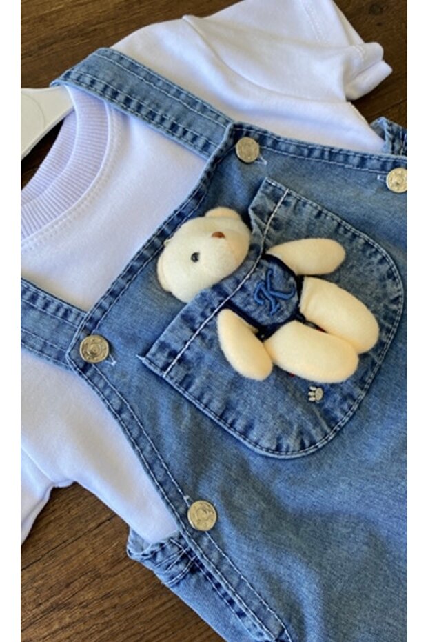 Ayıcıklı Bebek Salopet - 3