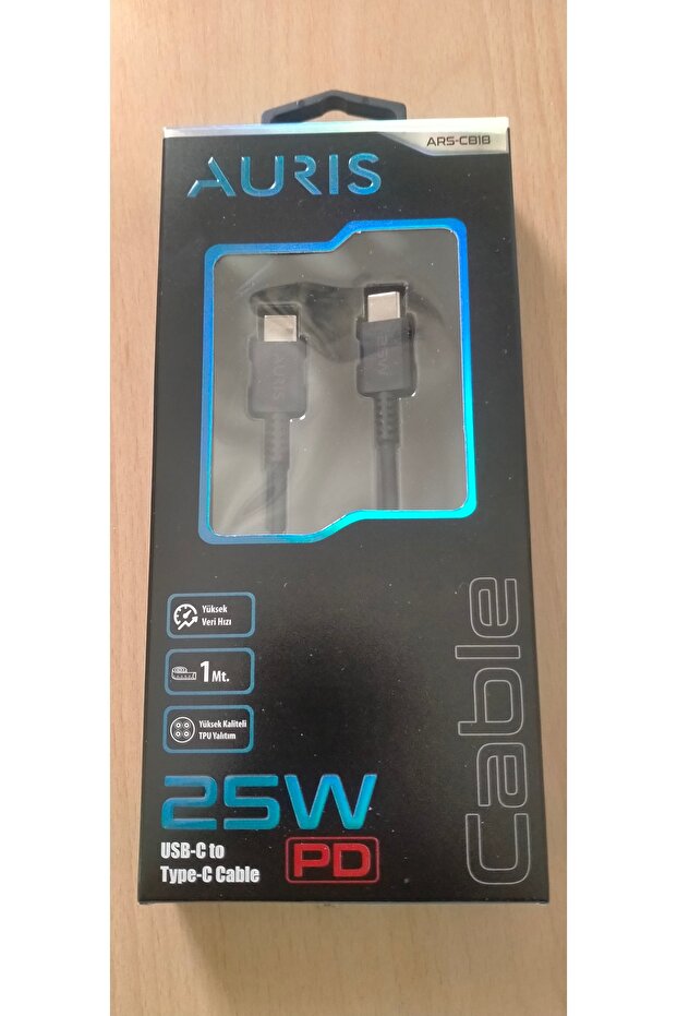 CB18 TypeC den TypeC ye 25watt Şarj ve Data Kablosu - 1