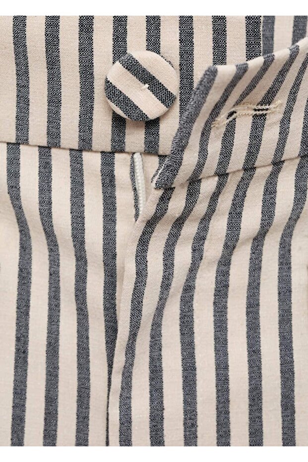 Cepli çizgili pantolon - 8