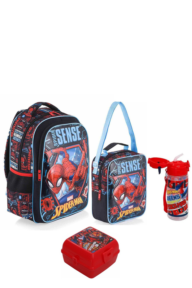 Premium Licensed Primary School Bag + Lunch Box + Water Bottle + Lunch Box (Set of 4)
