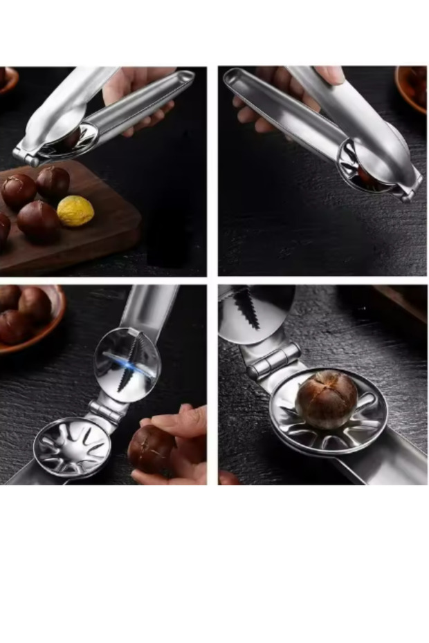 Yüksek Kalite Paslanmaz Çelik Profesyonel Kestane Çizici | Kestane Açacağı - 2