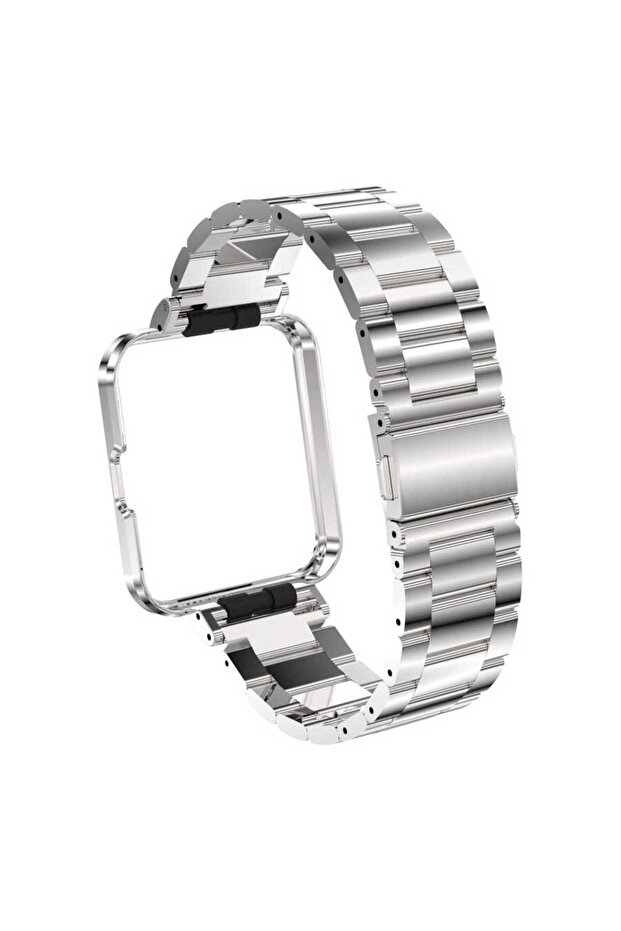 Xiaomi Redmi Watch 2 Lite Compatible Krd-60 Metal Cppl Cord-Silver-Gold - 7