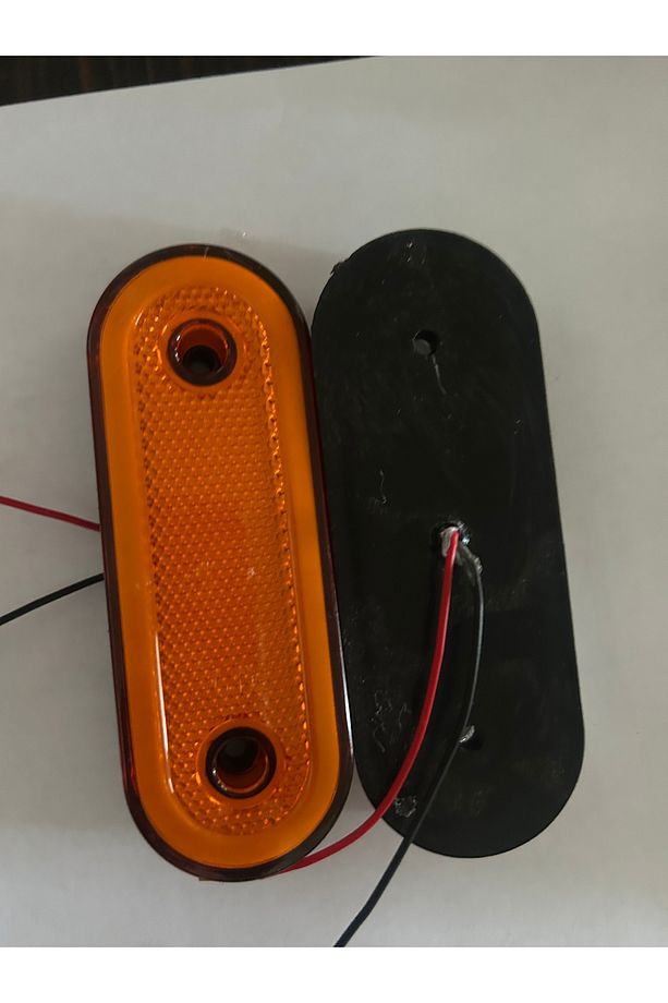 Yan etek lambası 24 ledli neonlu 12.24 volt sarı - 3
