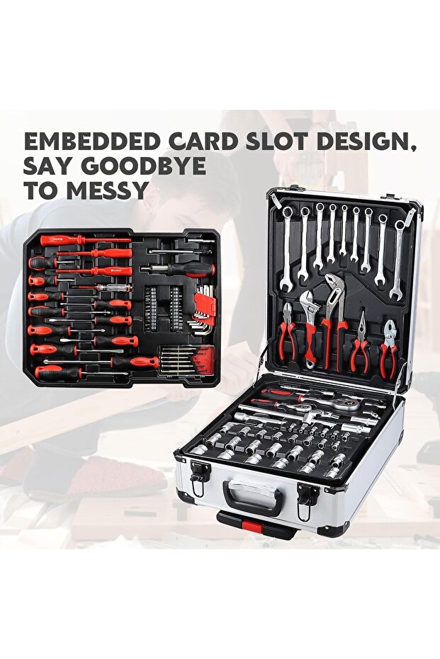 صندوق أدوات يدوية - 187 قطعة - 7