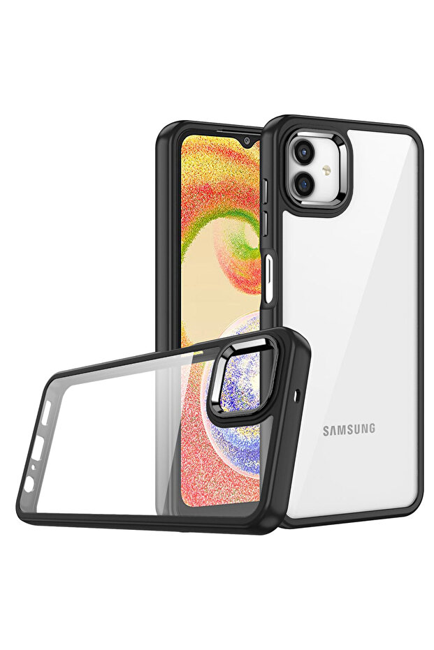 غطاء حماية جالاكسي A04E CPPL فلورا - أسود - 1