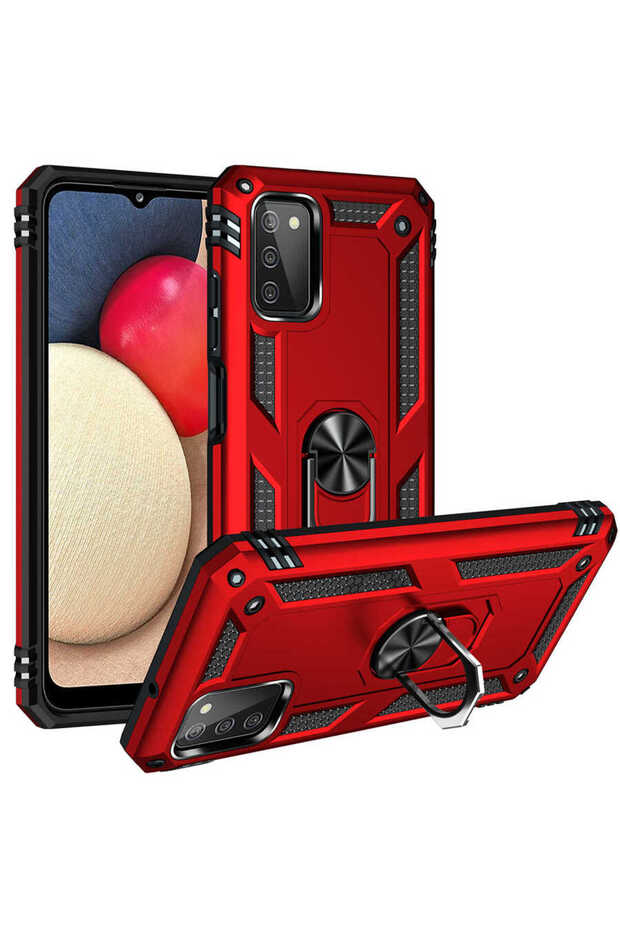 غطاء حماية لهاتف جالاكسي A03S طراز CPPL فيجا - أحمر - 1