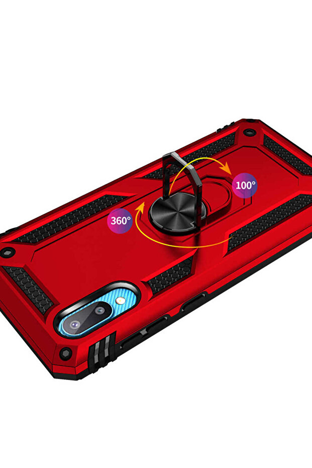 غطاء حماية لهاتف جالاكسي A02 من سي بي بي إل فيجا - أحمر - 5