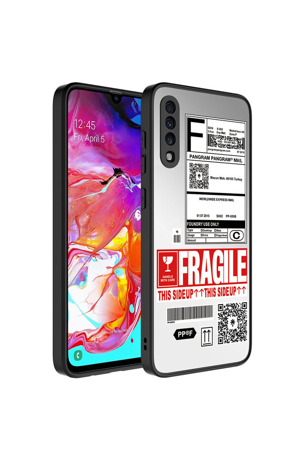 حافظة لهاتف Galaxy A70، غطاء مرآة CPPL لامع مع حماية للكاميرا - هش - 1