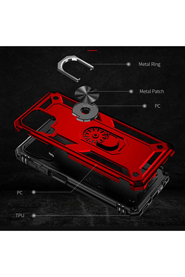 غطاء حماية CPPL Vega لهاتف جالاكسي M33 - أحمر - 4