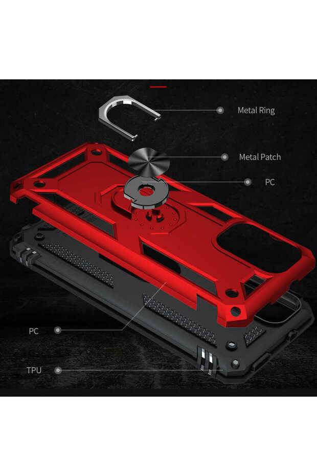 غطاء حماية CPPL Vega لهاتف ريدمي نوت 10 5G - أحمر - 7