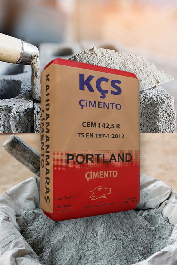 Kçs Gri Çimento CEM I 42,5 R, Yüksek Mukavametli Çimento | (1 Kg Torba Halinde) - 3