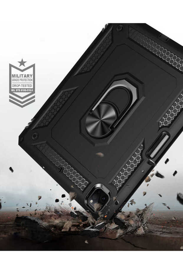 iPad Pro 12.9 2020 (الجيل الرابع) - غطاء CPPL متوافق مع الجهاز - أسود - 5