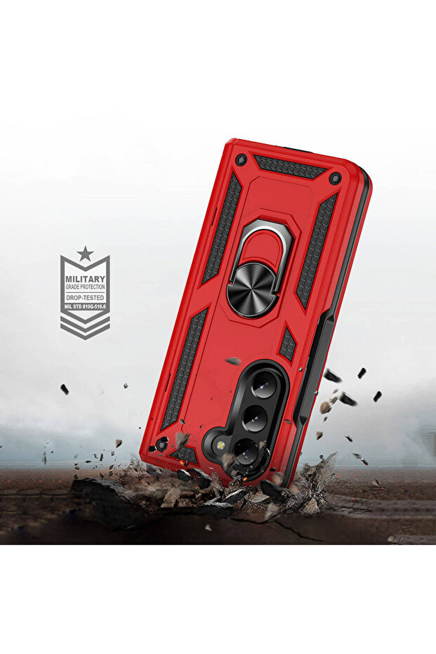 Galaxy Z Fold 5 Compatible Cppl Vega Case-Red - 2