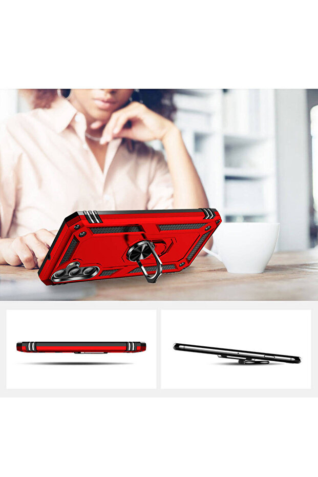 غطاء حماية لهاتف جالاكسي A24 من سي بي بي إل فيجا - أحمر - 4