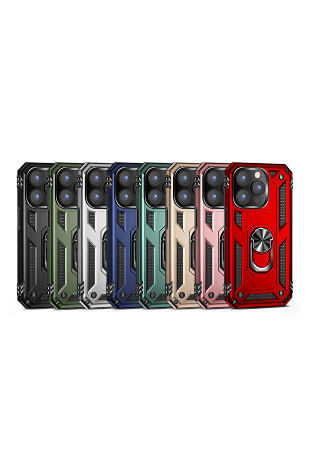 حافظة CPPL Vega متوافقة مع هاتف iPhone 14 Pro Max - أسود - 2