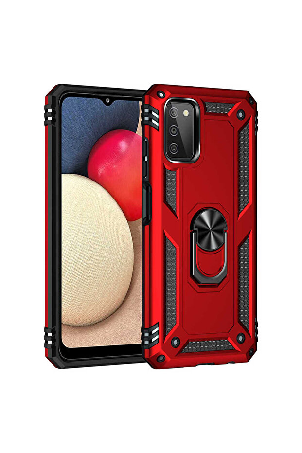 غطاء حماية لهاتف جالاكسي A03S طراز CPPL فيجا - أحمر - 5