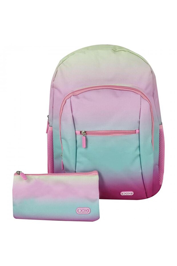 حقيبة ظهر بتصميم تجريدي مع ملحق - 2