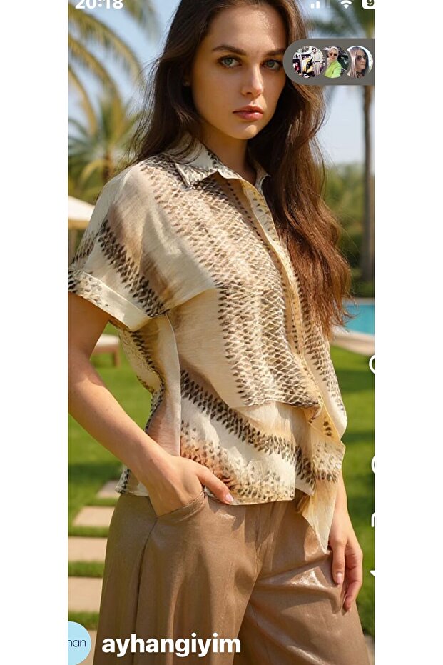 Önden Bağlamalı Gömlek - 2