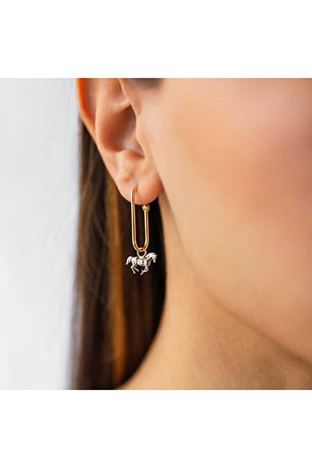 Atlı Ataç Küpe - 1