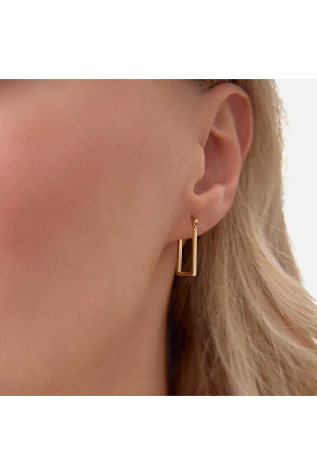 Mini Dörtgen Küpe - 2