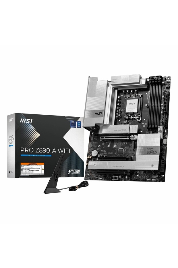 Pro Z890-A WiFi DDR5 (9200MHz)OC M.2 HDMI/USB-C PCIe 5.0 1851P ATX Anakart - 1