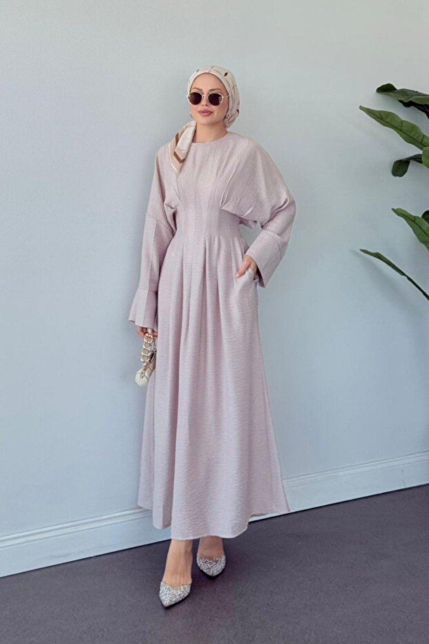 Rochie Eiffel Belted Bej - 1