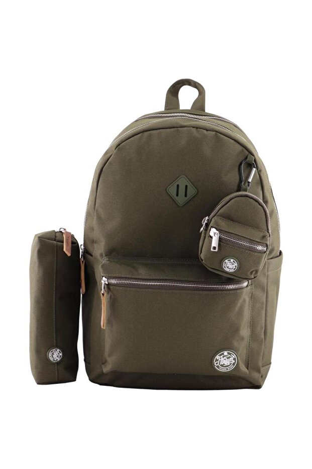 حقيبة ظهر كلاسيكية مع ملحق - 1