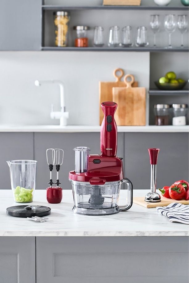 Pro Multimax 6 in 1 Çok Amaçlı Mutfak Robotu/Blender Seti Red - 2