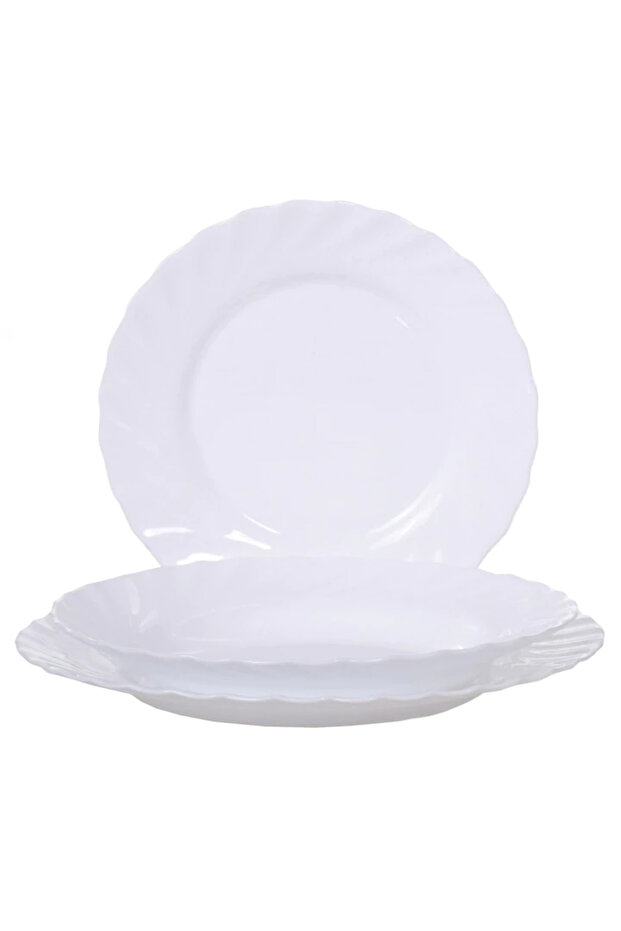 Servírovací stůl Eljado, opálový alb rotund, 18 kusů - 1