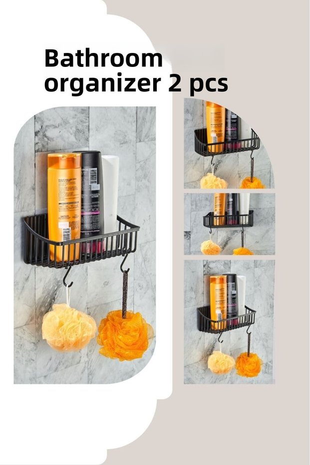 Bathroom Shelf Adhesive Bathroom Shelf, Bathroom Organizer, Shower Shelf Organizer Shampoo Holder, Plastic