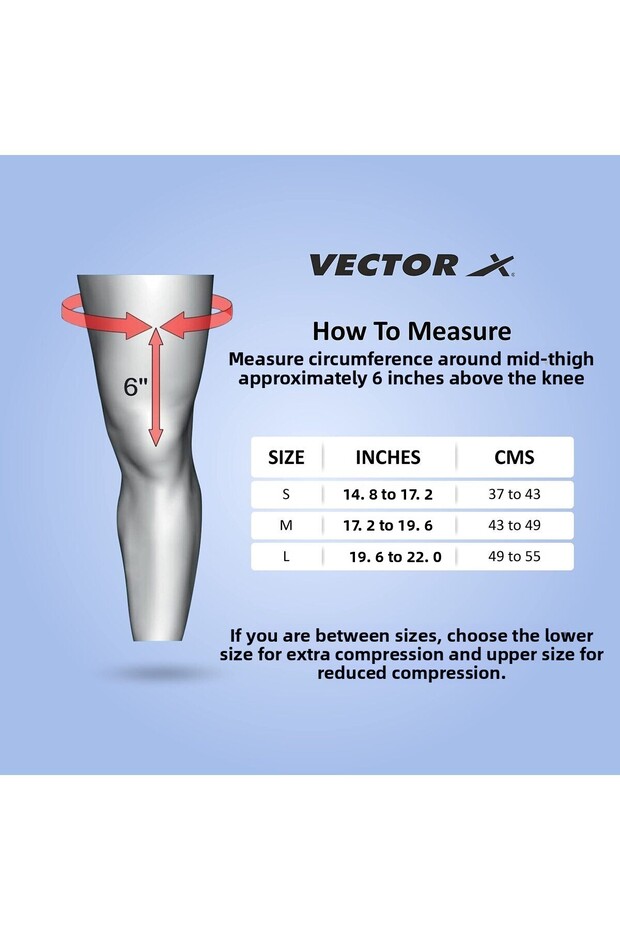 Moulded Elastic Slip-in Knee Support (Black, Size - Large) | Material - Elasticized Fabric - 6