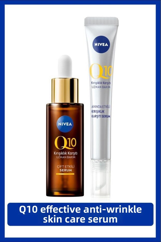 Q10 Anti-Wrinkle - Double Effect Skin Serum 30ml, Instant Planted Anti-Wrinkle Serum 15ml