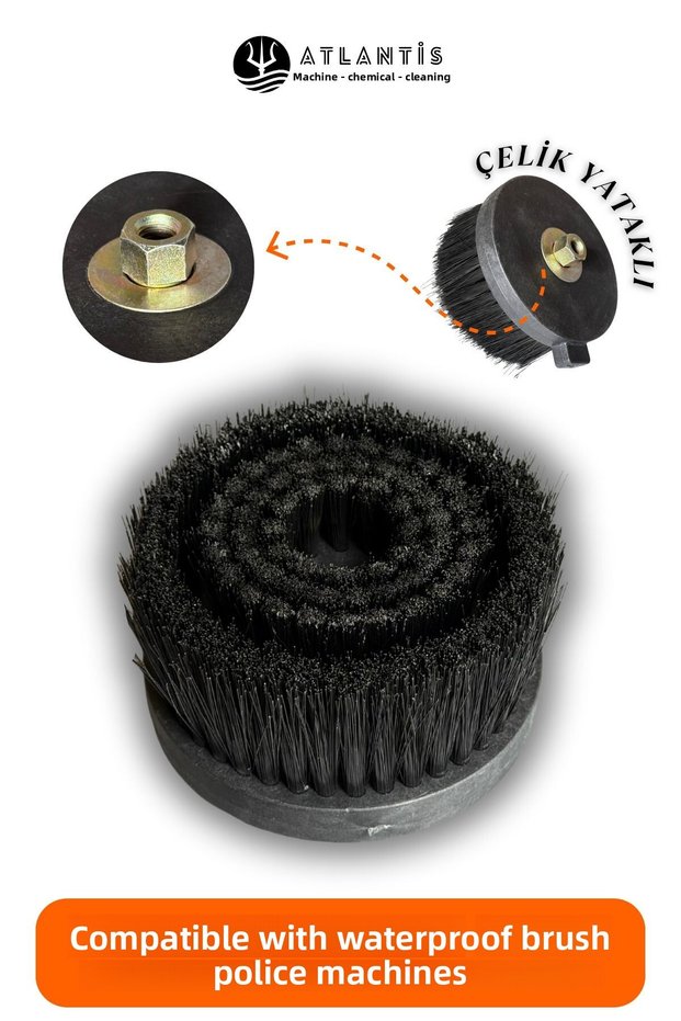 Non-Splashing Brush | Seat Washing Brush - Polishing Machine Compatible Brush