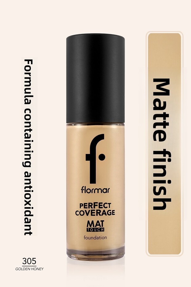 Perfect Coverage Mat Touch Foundation 305 Golden Honey