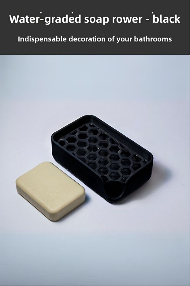 Soap Dish with Water Drain| Waterproof Solid Soap Dispenser| Solid Soap Dispenser with Water Drain| Patterned Solid Soap Dish - 2