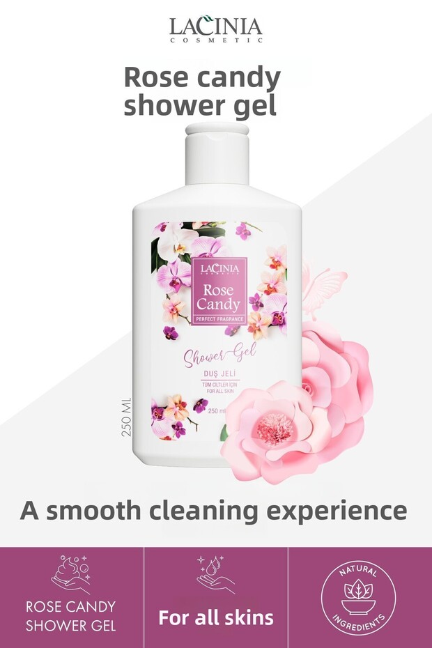 SHOWER GEL ROSE Candy - 250 ml