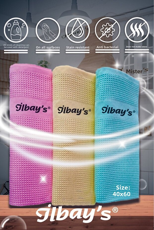 3-pack Microfiber Cleaning Cloth with QR Code Control - 1