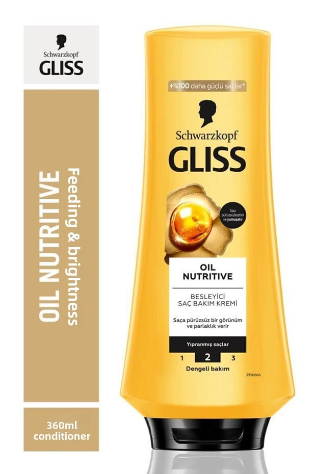 Oil Nutritive Nourishing Hair Care Cream with Omega 9 and Marula Oil 360 ml Damaged Hair