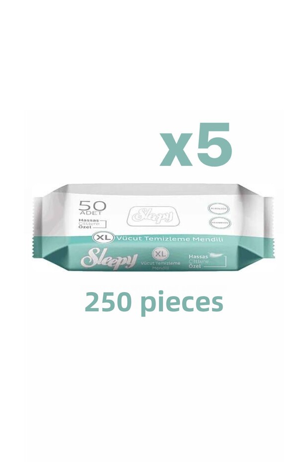 Body Cleansing Towel, Patient Perineum Towel, Makeup Removal Wipes 5x50 Pieces